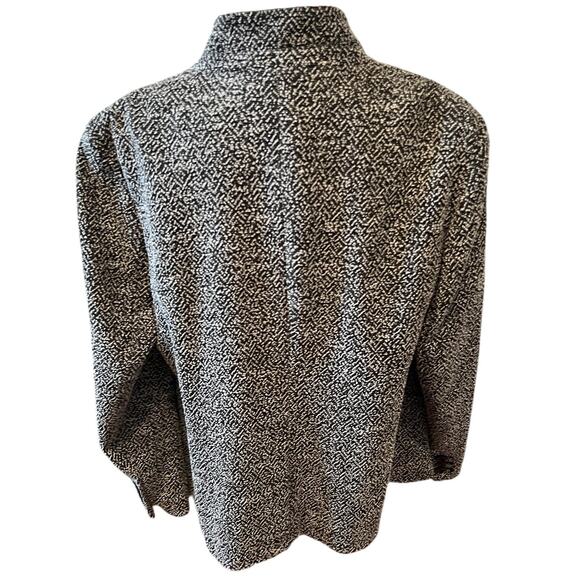 Talbots Woman Plus Size Boucle Blazer Black & White X - Picture 7 of 7